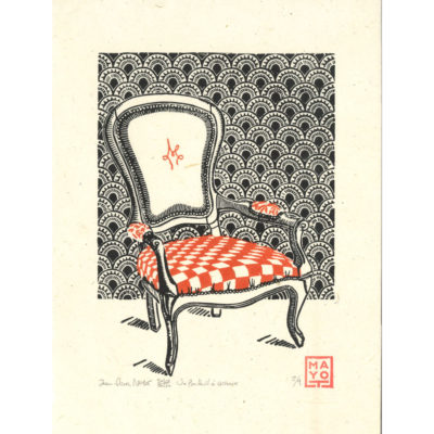 "Un fauteuil à carreaux"