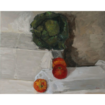 "Nature morte aux trois pommes rouges"