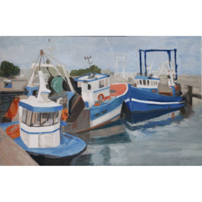 "Chalutiers à quai, St Vaast la Hougue"
