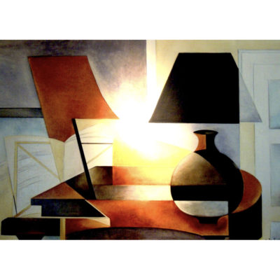 "Le piano sous la lampe"