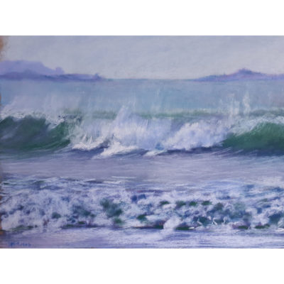 "Vagues le long de la digue"