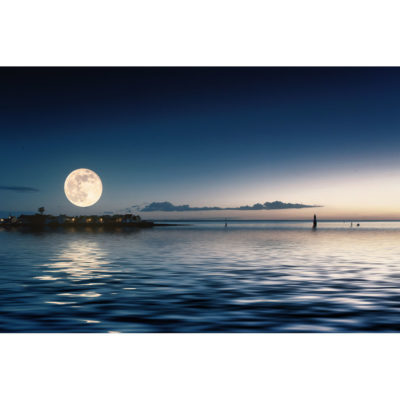 "Ile Tudy sous la lune"