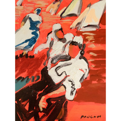 "A la pointe rouge le soir "
