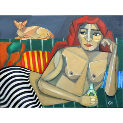"Aphrodite sur le sofa"