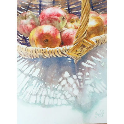 "Dernière récolte de pommes"