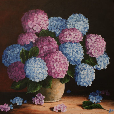 "Bouquet d'hortensias"