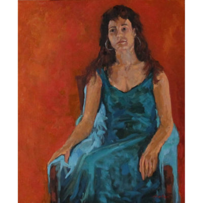"Cécile à la robe bleue"