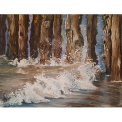 "Brise-lames et marée haute"