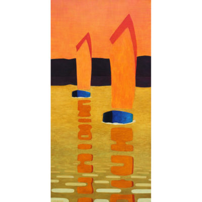 "Coques bleues en régate"