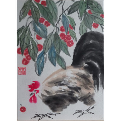 "P: Coq aux litchis"