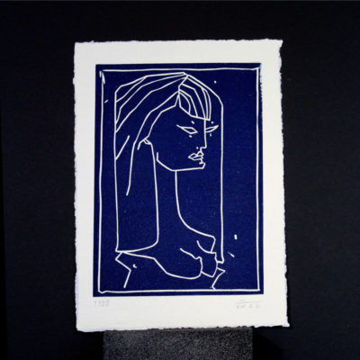 "Femme bleue sans titre"