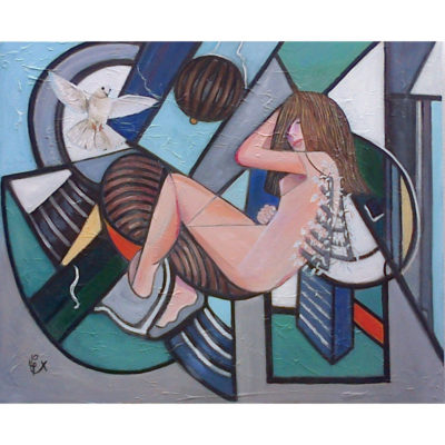 "De là ou naissent les anges, la colombe prend son envol"