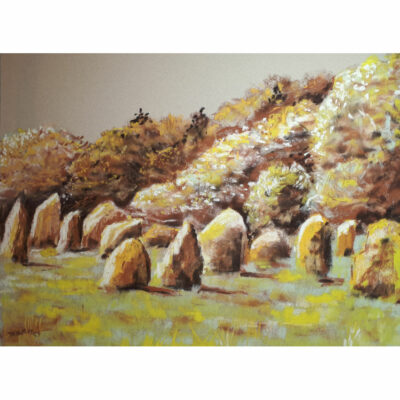 "Menhirs de Carnac, version jaune"