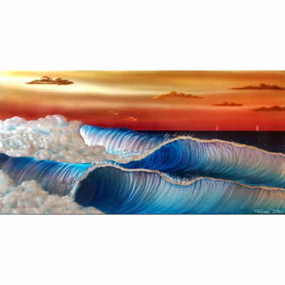 "Vagues au crépuscule"