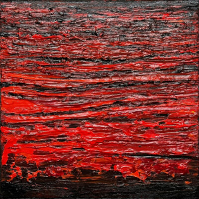 "Red Hot Lava Abstract No. 2370"