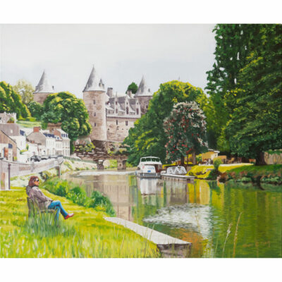 "Au bord du canal, Josselin"