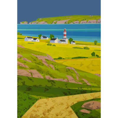 "Série paysages graphiques "Chemins bretons"