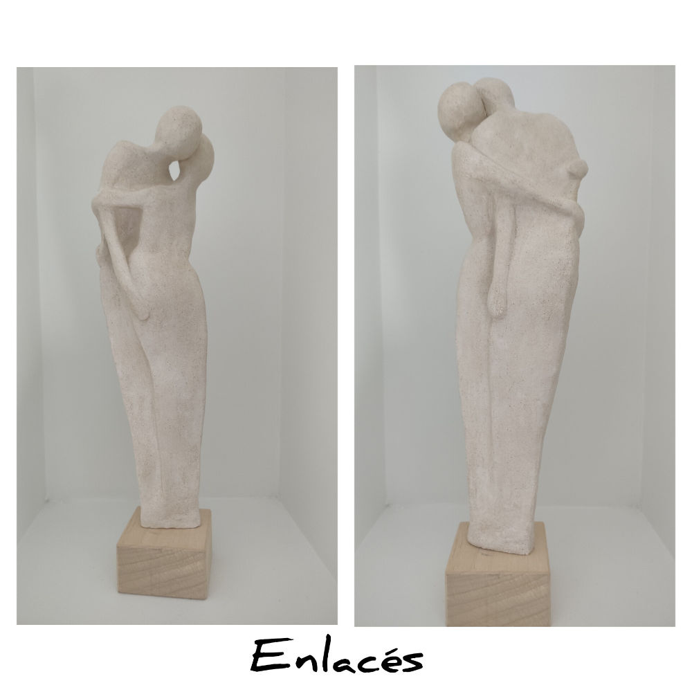 Sculpture baigneuse moderne couleur blanc