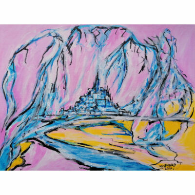 "Mont Saint Michel abstrait"