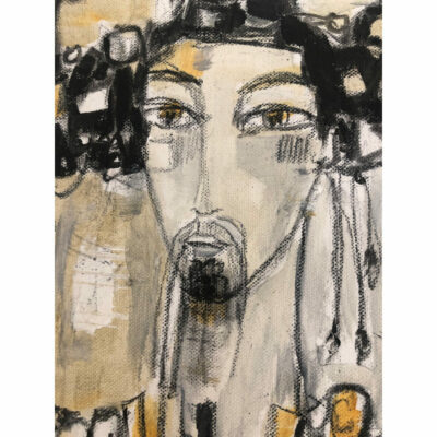 "Portrait homme noir et blanc "