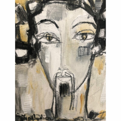 "Portrait homme noir et blanc 2"