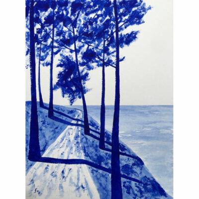 "Bleu outremer: Le sentier côtier #3"