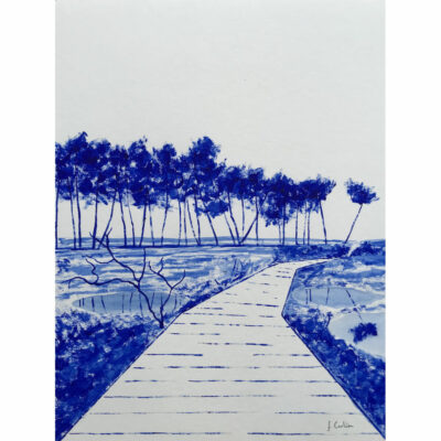 "Bleu outremer: Les marais de Mousterlin"