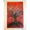 "Arbre sur fond rose"