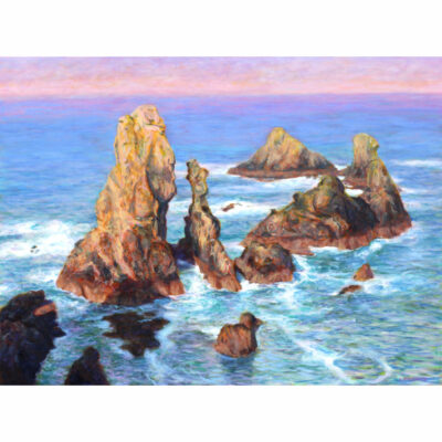 "Les aiguilles de port Coton un matin d'octobre"