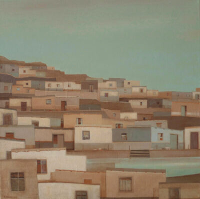 "Village ocre et terre n°6"
