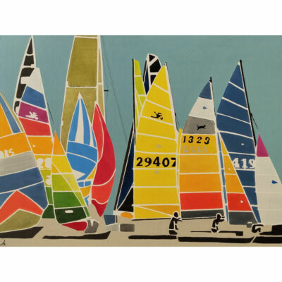 "Enchevêtrement de voiles colorées"