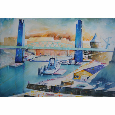 "Brest Pont de Recouvrance depuis les Capucins"