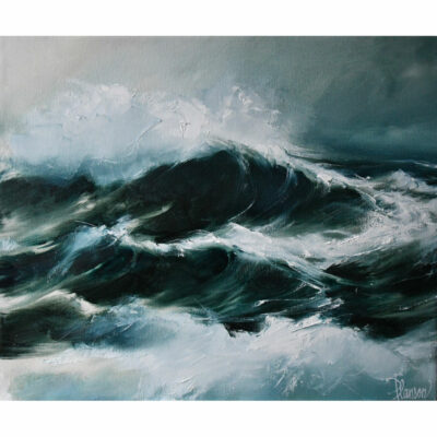 "Paysages: Black rising wave"
