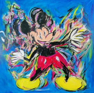 "Mickey Abstraction graffiti"