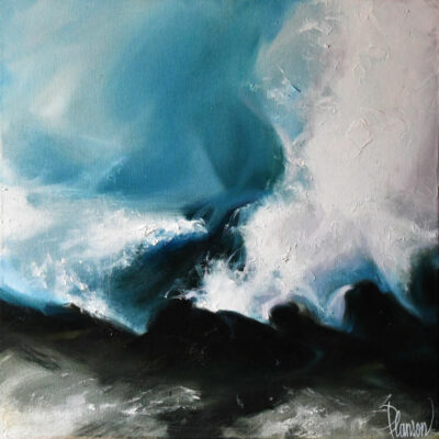 "Paysages: Rock around the foam"