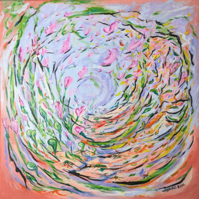 "Fleur papillon abstrait"