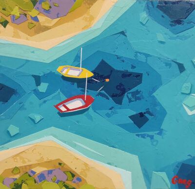 "Série paysages graphiques "Ilot 3"