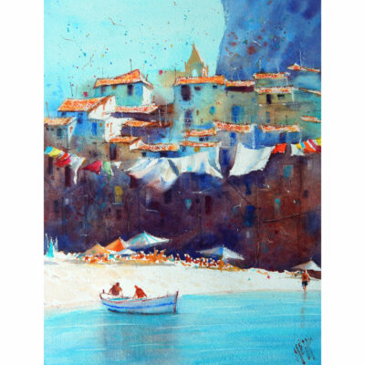"La plage vieux port Cefalu1"