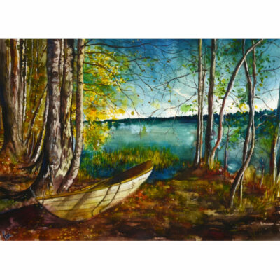 "Onkilampi, lac de Finlande"