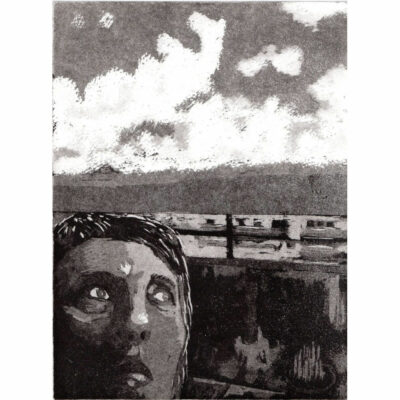 "Autoportrait au balcon"