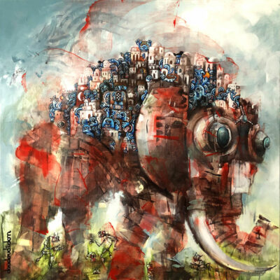 "L’éléphant méga bordel"