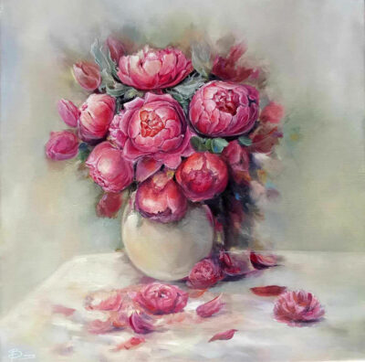 "Pivoines au soleil"