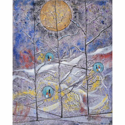 "2 fillettes dans la neige"
