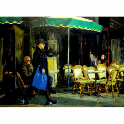 "Le sac bleu (les Deux Magots)"