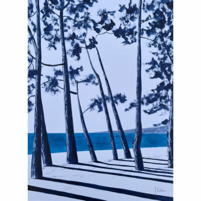 "Encre bicolore- Plage du Cap Coz #3"