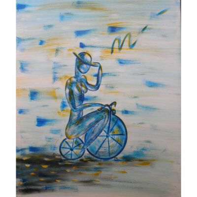 "P: La dame au vélo'