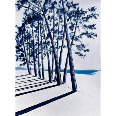 "Encre bicolore- Plage du Cap Coz #2"