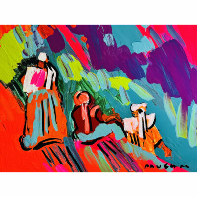 "Face à la falaise "