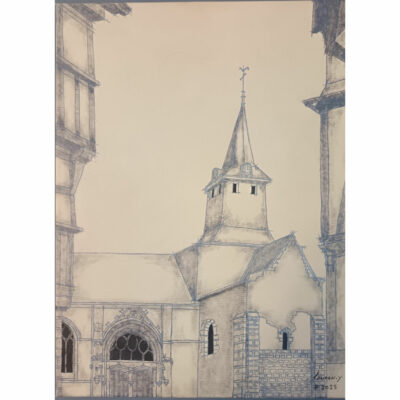 "Clocher de l'église de Malestroit"