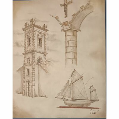 "Un matin à l'église St Michel de l'île aux Moines"